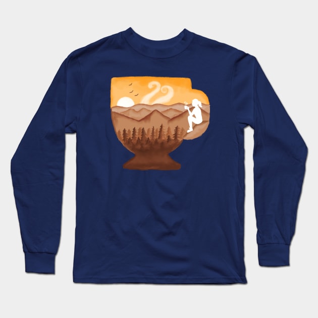 cup of coffee Long Sleeve T-Shirt by coffeeman